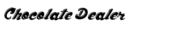 Chocolate Dealer font preview